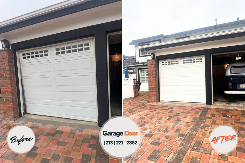 Before and after: garage door repair Jenkins, KY